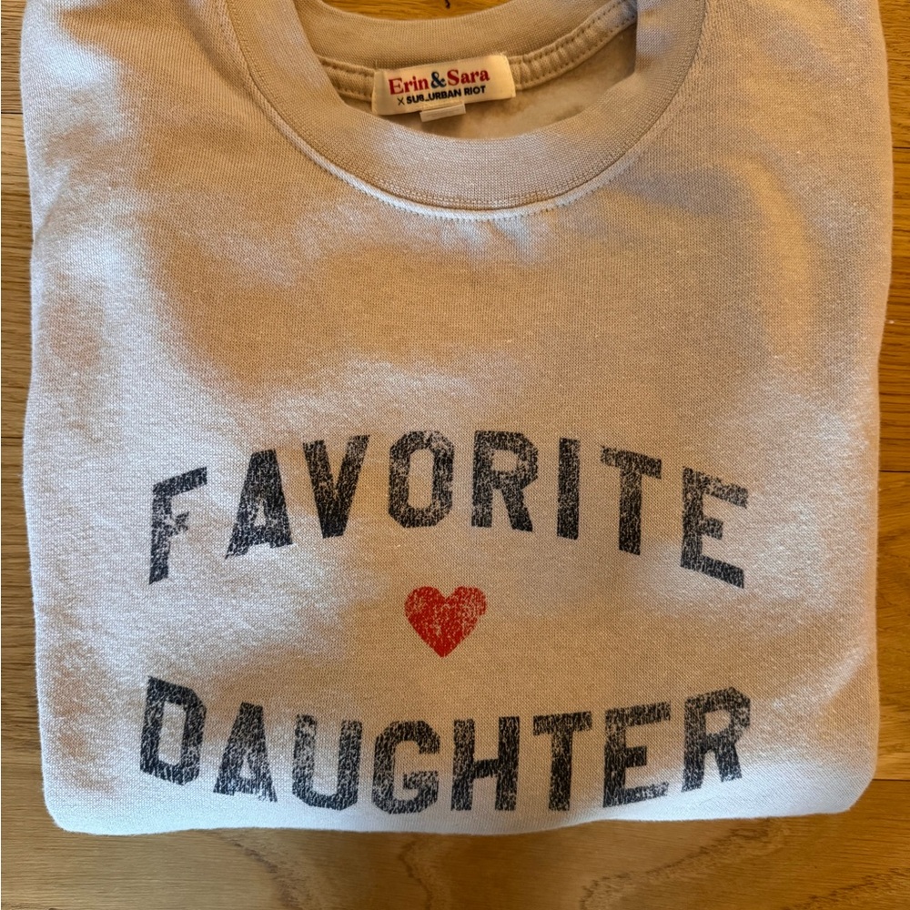 'Favorite Daughter' Women’s sweatshirt‎ Sz small dk oatmeal color